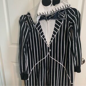 Jack Black and White Striped Costume Onesie